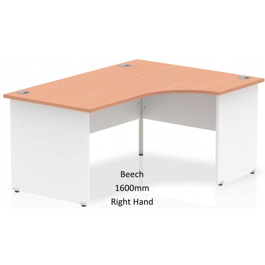 Two tone hot sale l shaped desk